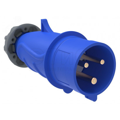 Вилка кабельная 16А 220В IP44 2Р+РЕ ССИ-013 MAGNUM переносная